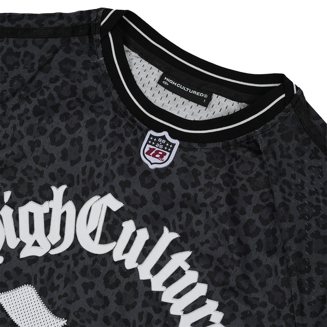 HIGH CULTURED Leopard League Boxy Jersey Tee - 1204