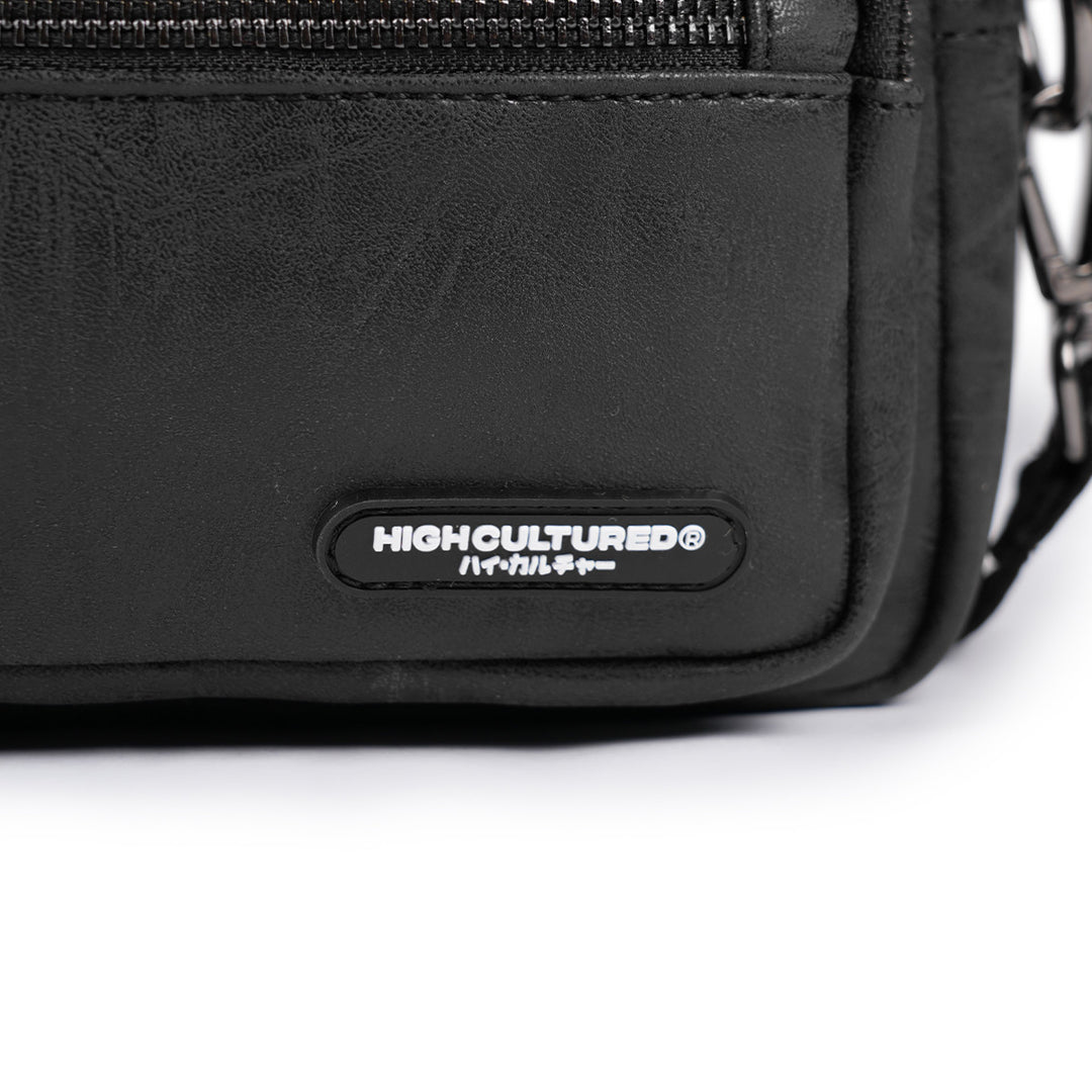 Aged Leather Cross Body Shoulder Bag - 80
