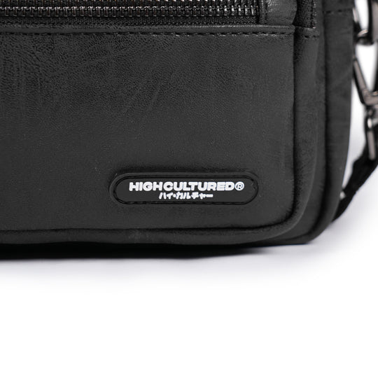Aged Leather Cross Body Shoulder Bag - 80