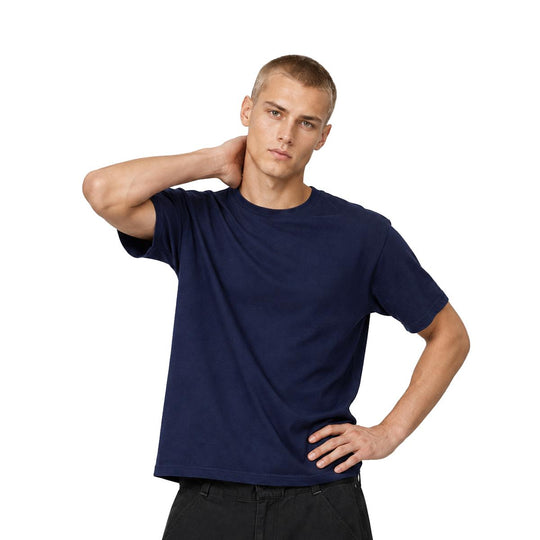 Hugh Space Cotton Loose Tee - 1023