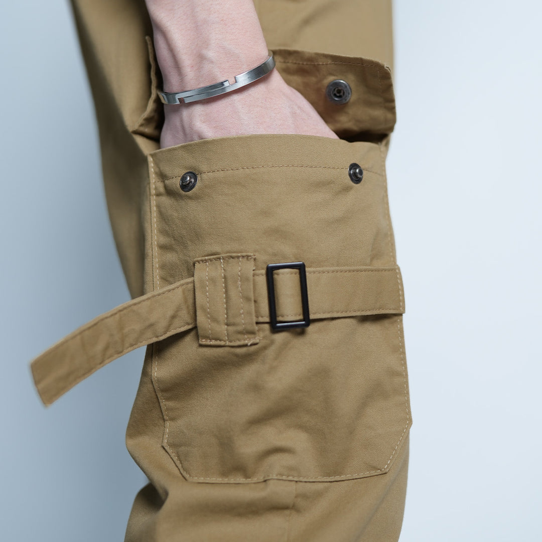 Elastic Patch Pocket Jogger Pants - 136