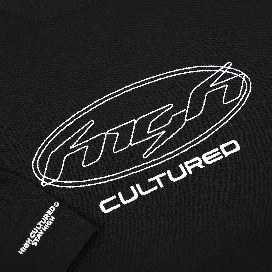HIGH CULTURED Pulse Contrast Stitch Boxy Tee - 1195