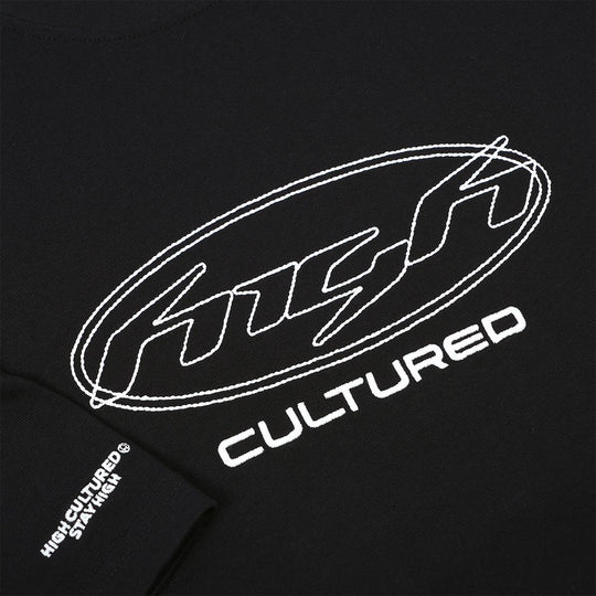 HIGH CULTURED Pulse Contrast Stitch Boxy Tee - 1195