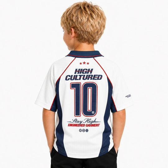 HIGH CULTURED England World Cup Jersey Kids Polo Tee - 0022
