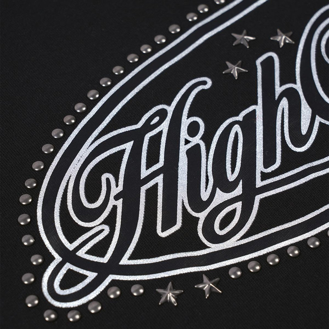 HIGH CULTURED Script Logo Studded Kids Tee - 0024
