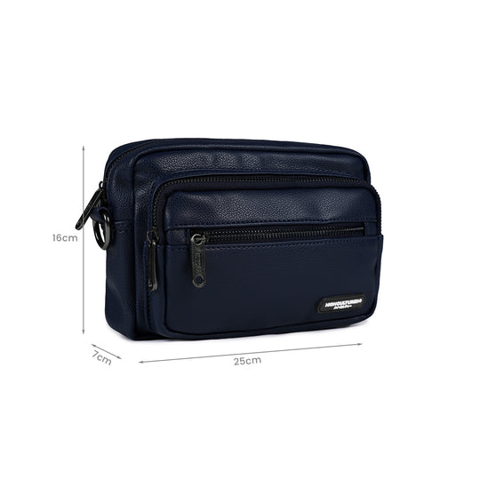 Full Grain Leather Crossbody Shoulder Bag - 77