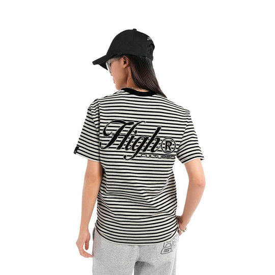 HIGH CULTURED Hyperloop Chrome Striped Tee - 1199