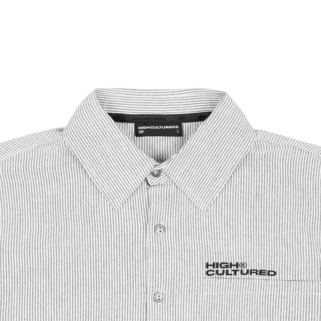 HIGH CULTURED Heritage Script Boxy Short Sleeve Shirt - 101