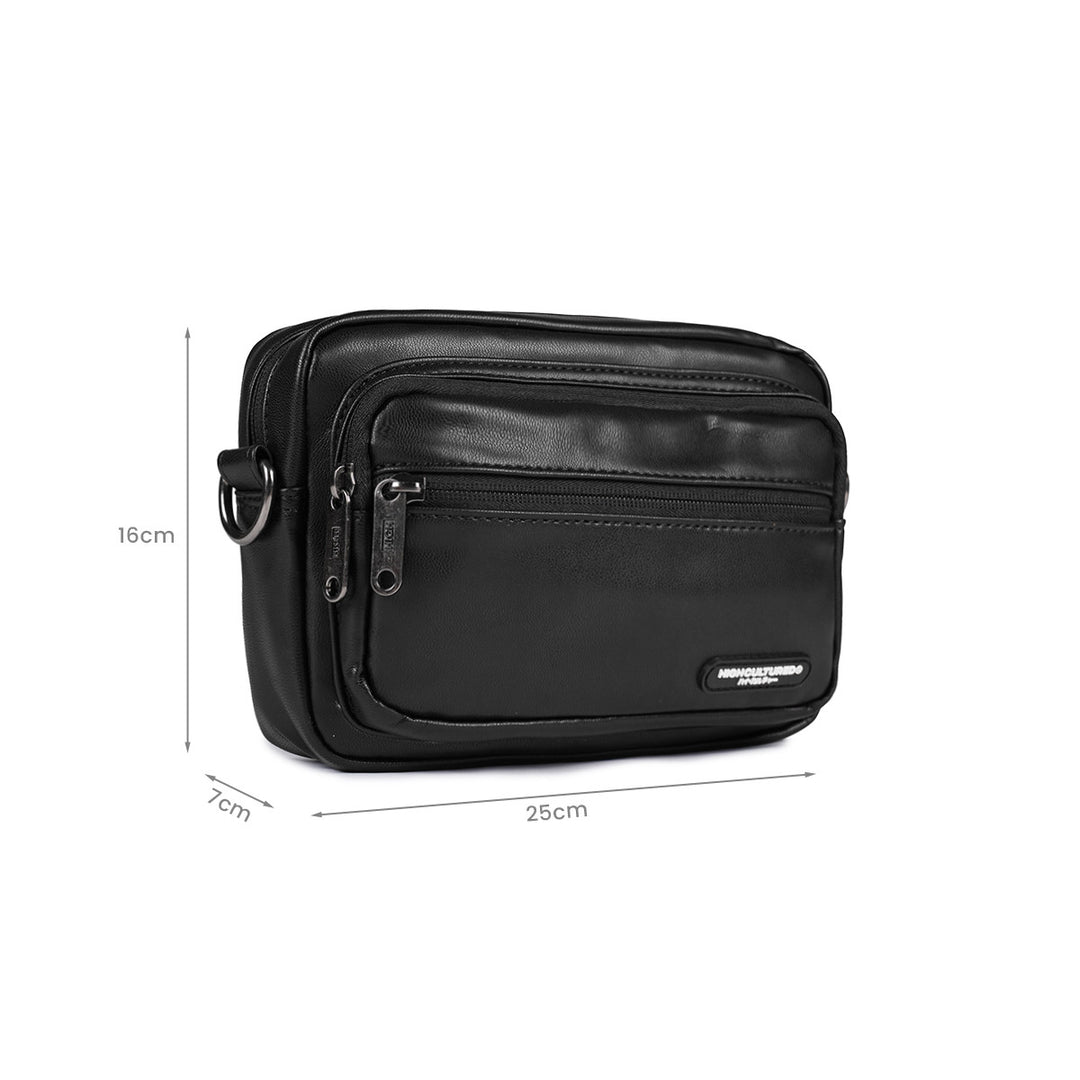 Full Grain Leather Crossbody Shoulder Bag - 77