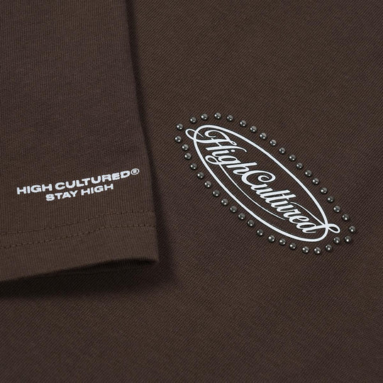 HIGH CULTURED Script Logo Studded Kids Tee - 0024