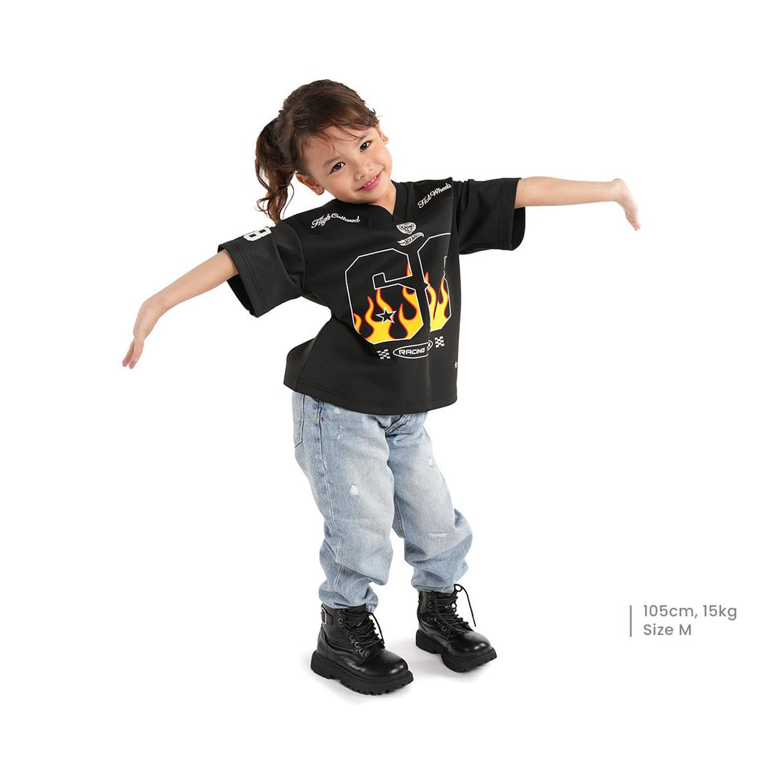 Hot Wheels x HIGH CULTURED Racing Team Kids Boxy Jersey Tee - 0018