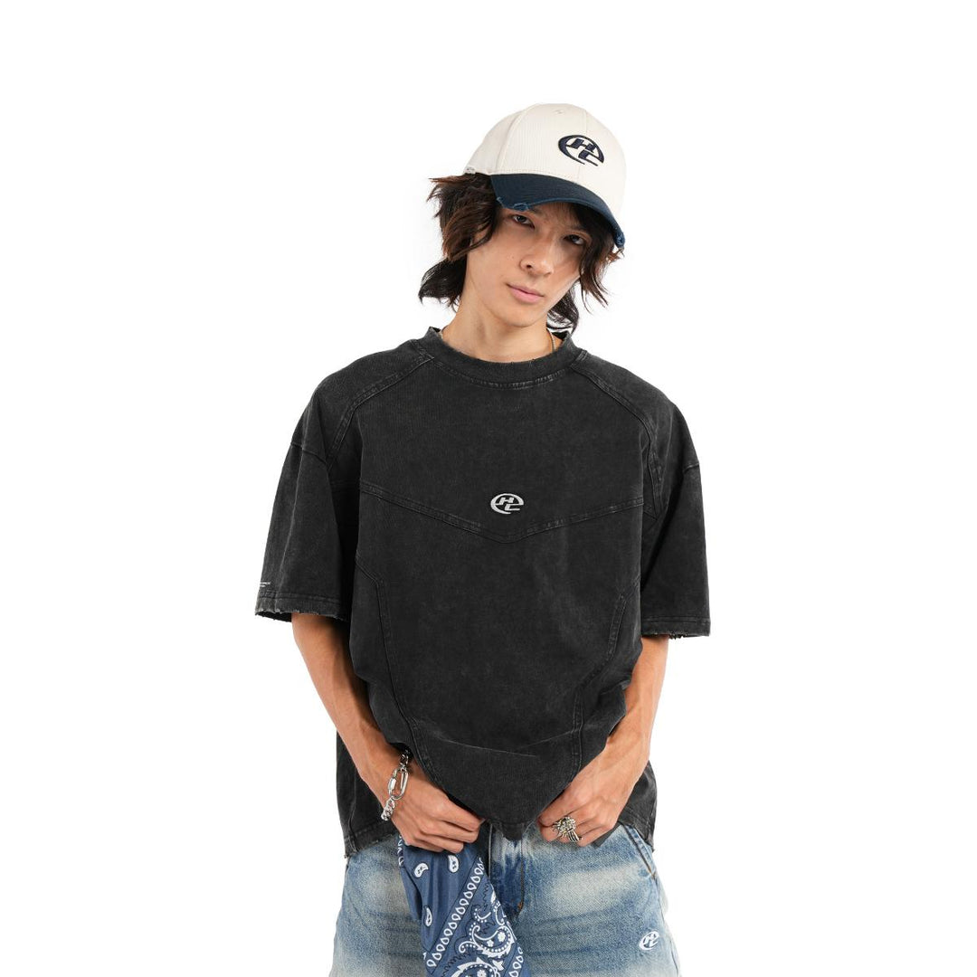 HIGH CULTURED Mono Protocol Washed Boxy Tee - 1191