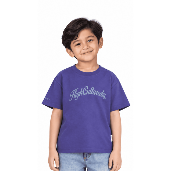 HIGH CULTURED Retro Script Kids Tee - 0027