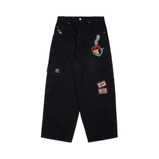 HIGH CULTURED X KATUN Street Graffiti Baggy Long Jeans - 97