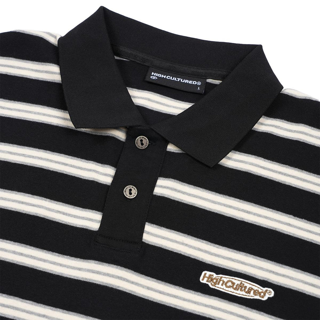 Street Era Metro Striped Boxy Collar Tee - 147