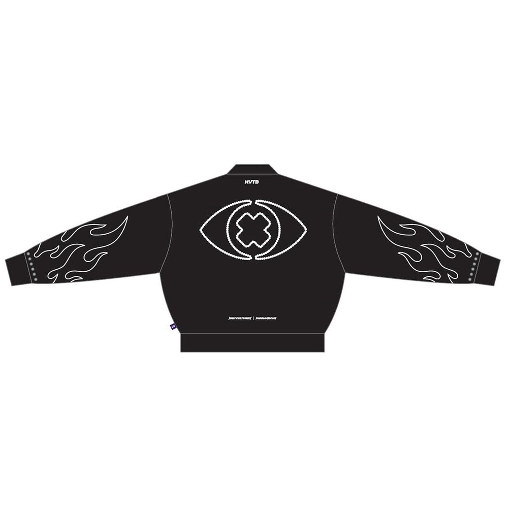 HIGH CULTURED X INSOMNIACKS Flame Bomber Jacket - 160