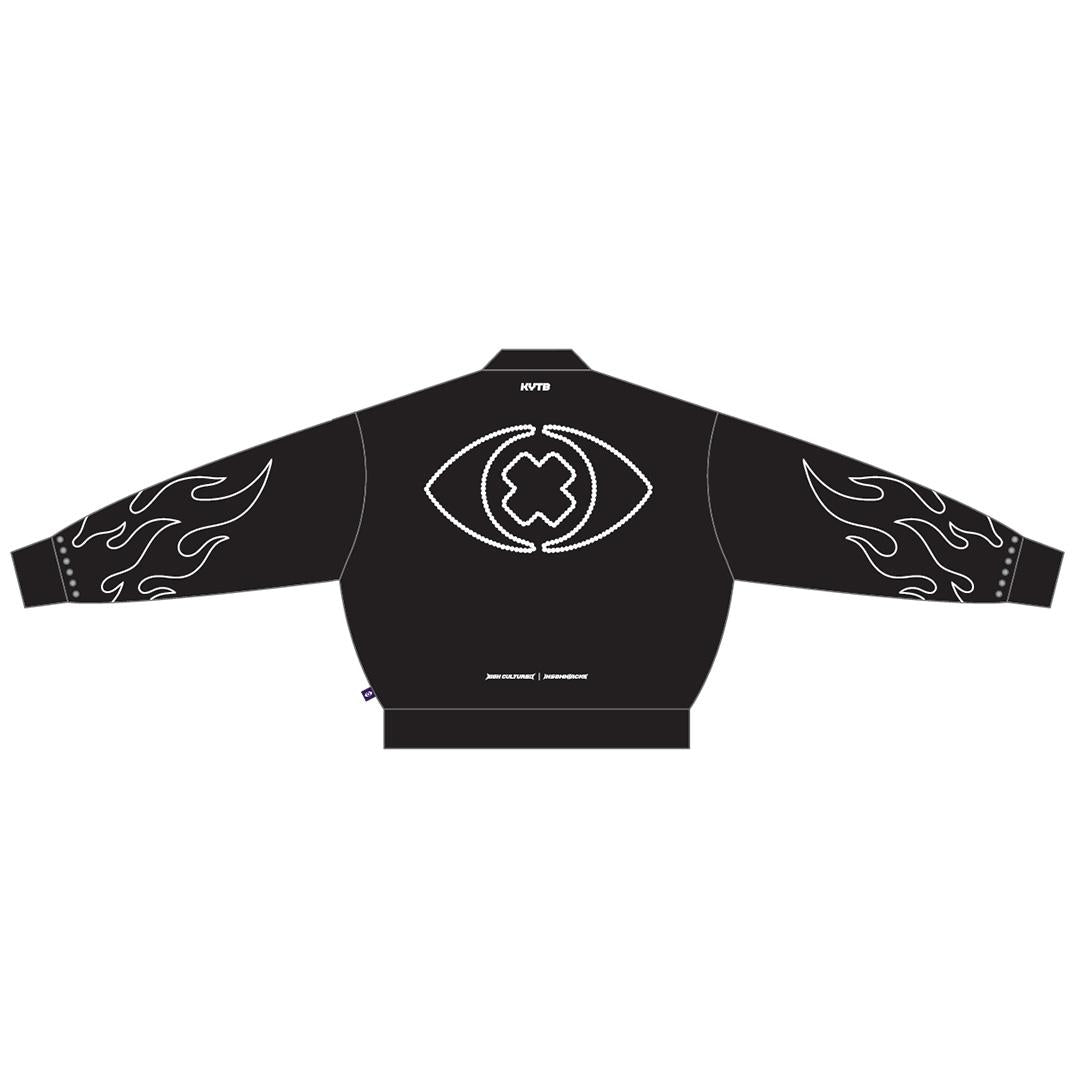 HIGH CULTURED X INSOMNIACKS Flame Bomber Jacket - 160
