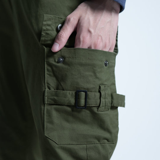 Elastic Patch Pocket Jogger Pants - 136