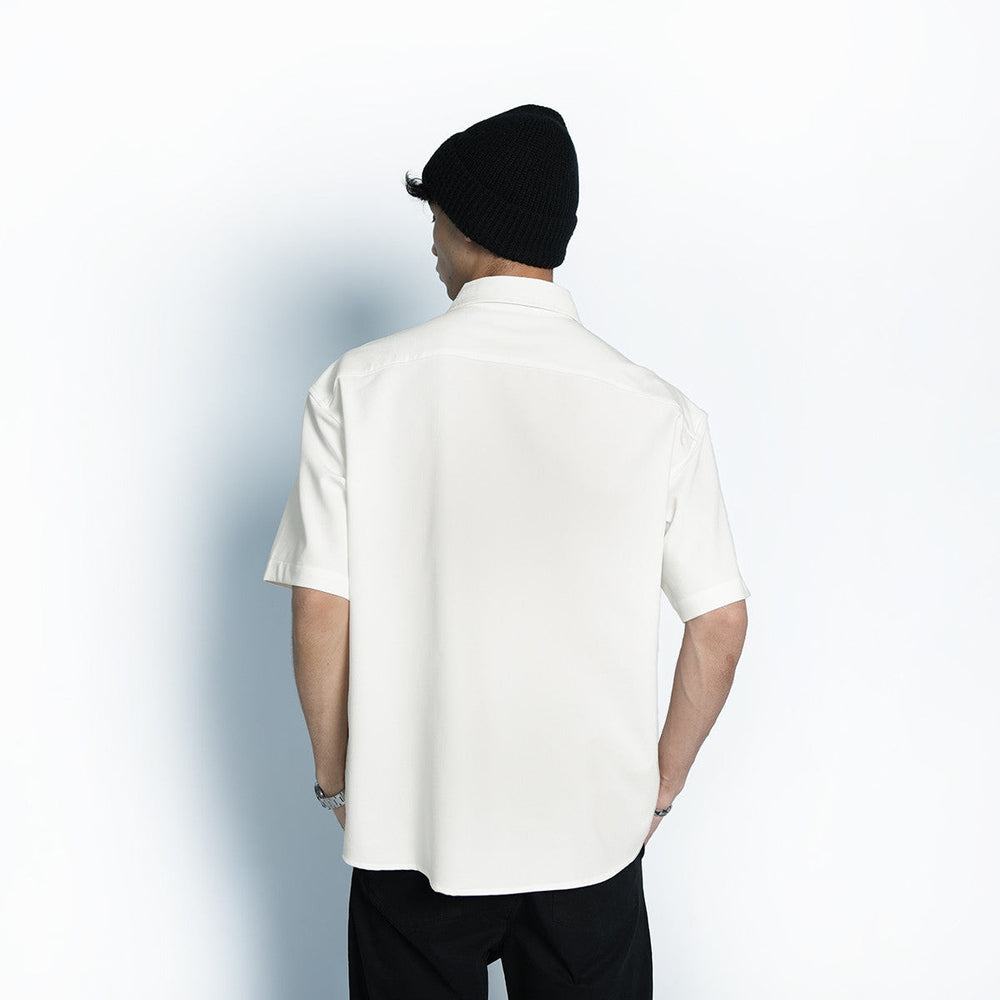 High Cultured Relaxed Short Sleeve Shirt with Pocket - 77