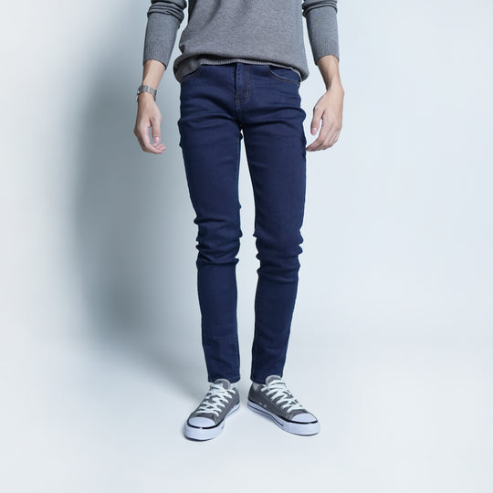 Slim-Fit Denim Long Jeans  - 90