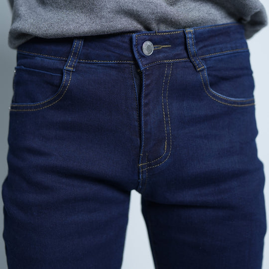 Slim-Fit Denim Long Jeans  - 90