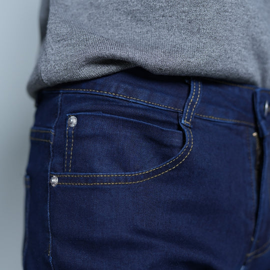 Slim-Fit Denim Long Jeans  - 90