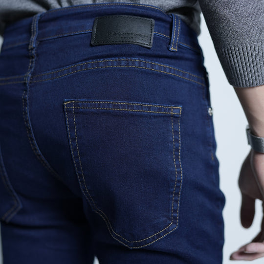 Slim-Fit Denim Long Jeans  - 90