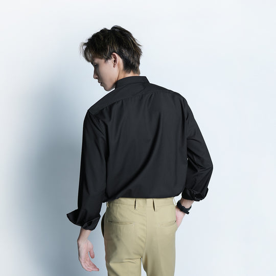Executive Hidden-Button Long Sleeve Shirt - 66