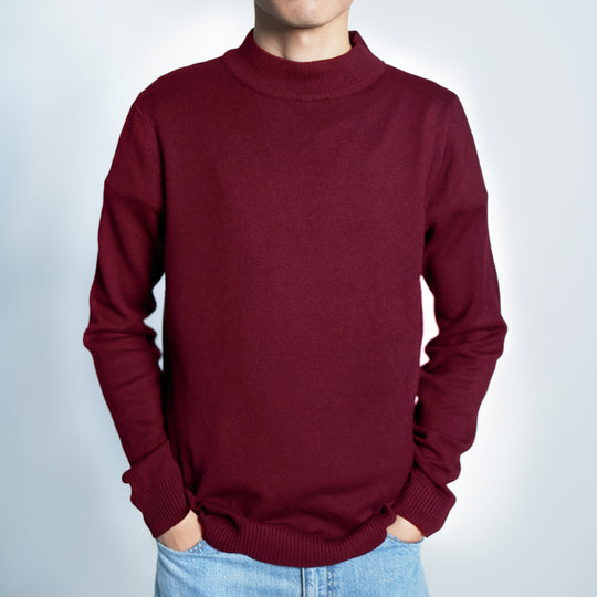 Phil Mock Neck Knitted Sweater - 253