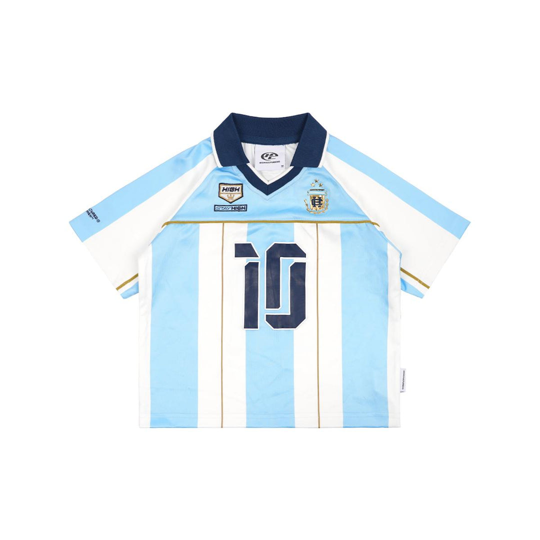 HIGH CULTURED Argentina World Cup Kids Jersey Polo Tee - 0021