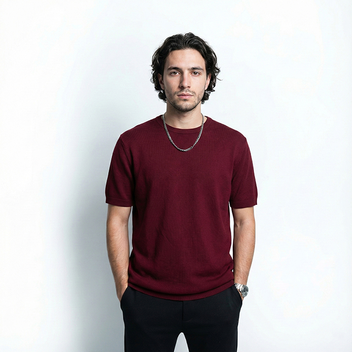 Wade Essential Knit Tee - 1075