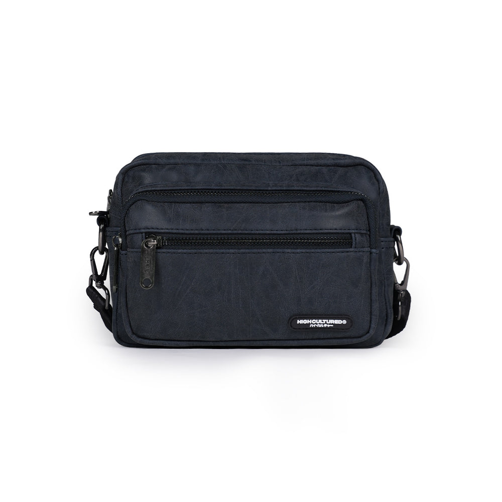 Aged Leather Cross Body Shoulder Bag - 80