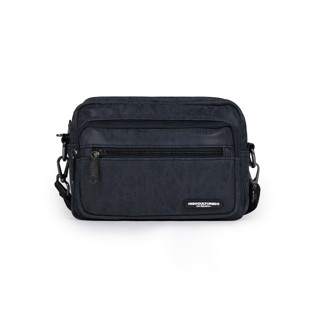 Aged Leather Cross Body Shoulder Bag - 80