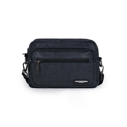 Aged Leather Cross Body Shoulder Bag - 80