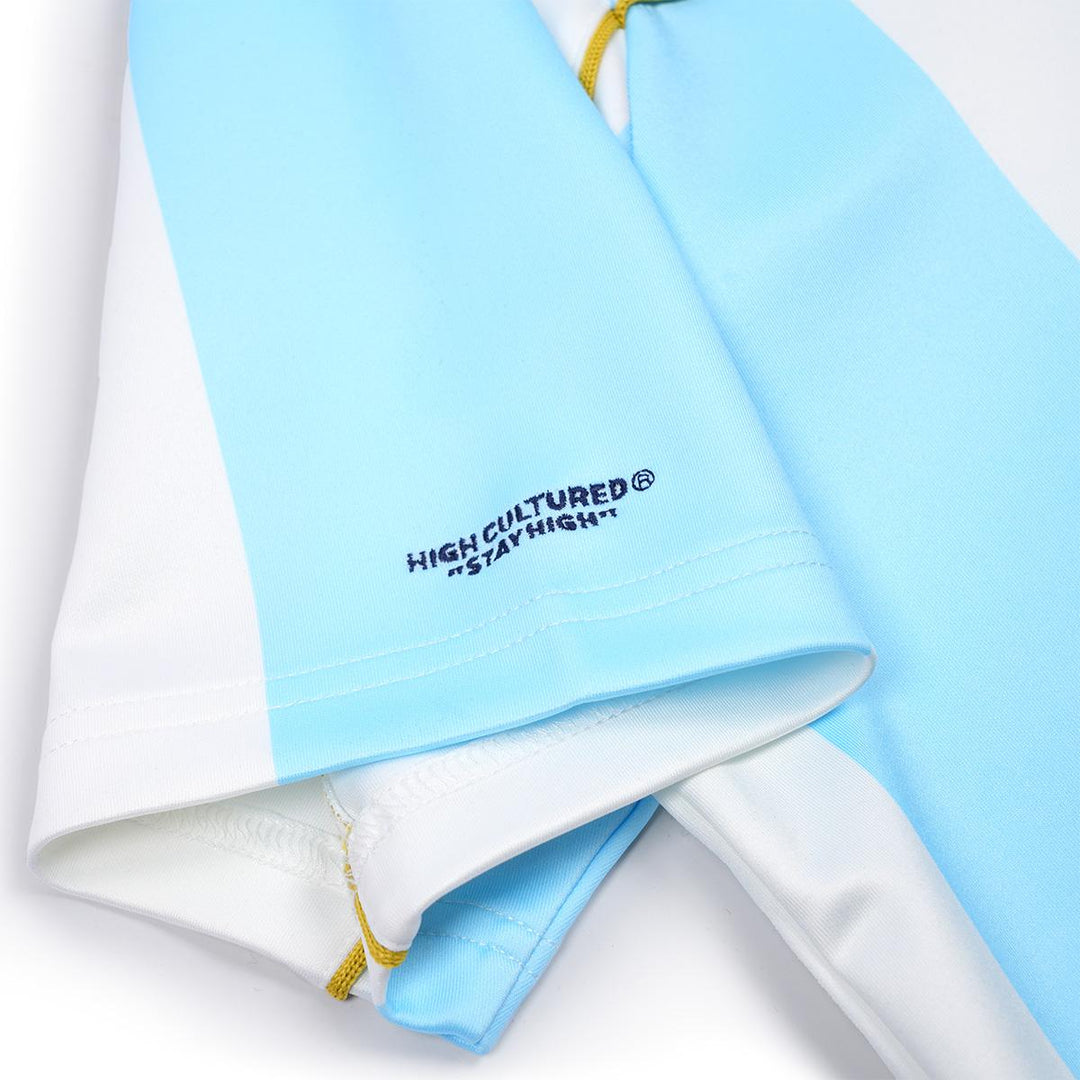 HIGH CULTURED Argentina World Cup Jersey Polo Tee - 169
