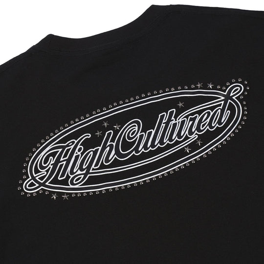 HIGH CULTURED Script Logo Studded Kids Tee - 0024