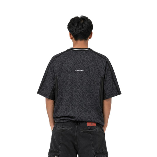 HIGH CULTURED Leopard League Boxy Jersey Tee - 1204