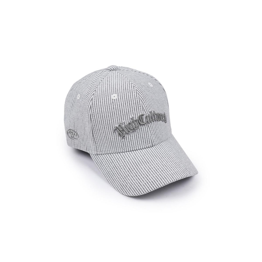 HIGH CULTURED Old English Logo Stripe Baseball Cap - 214