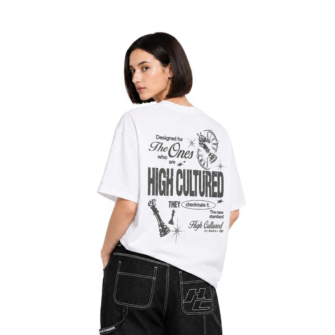 HIGH CULTURED Checkmate Studio Boxy Tee - 1198