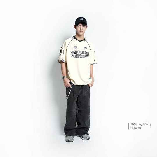 High Cultured x PROTECH Jersey Polo Tee- 156