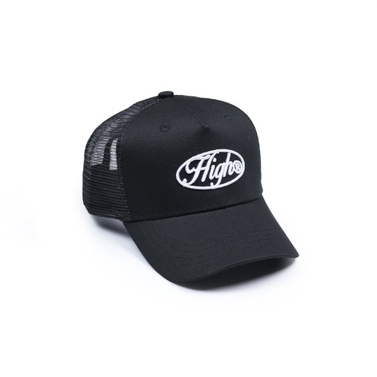 HIGH Round Opulent Logo Mesh A-Frame Cap - 199