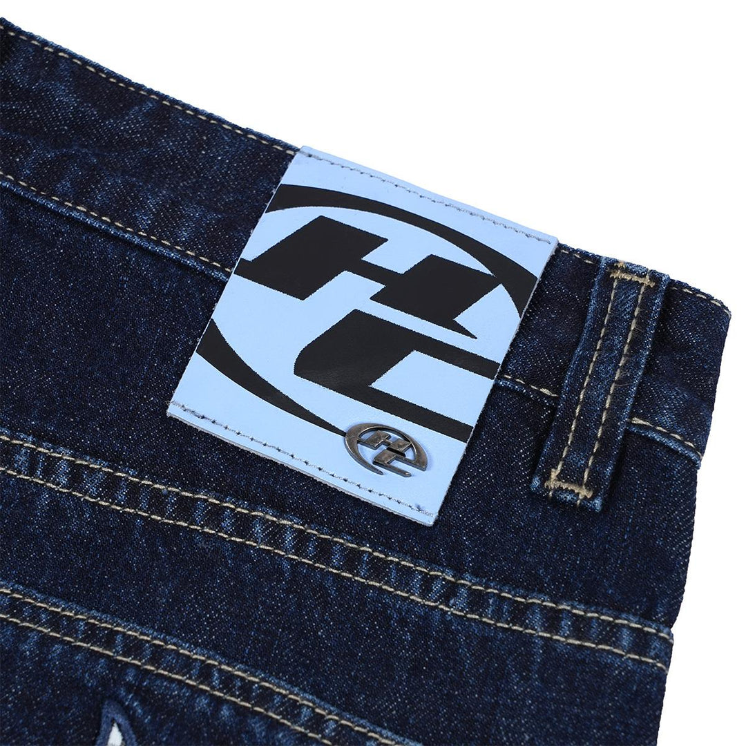 HIGH CULTURED Patchwork Atelier Raw Denim Loose Long Jeans - 98