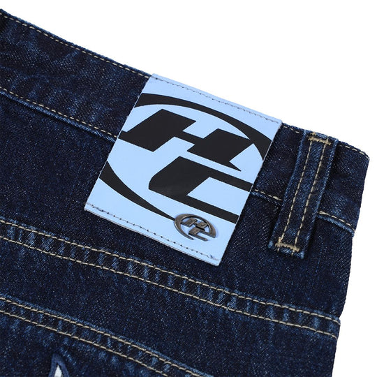 HIGH CULTURED Patchwork Atelier Raw Denim Loose Long Jeans - 98