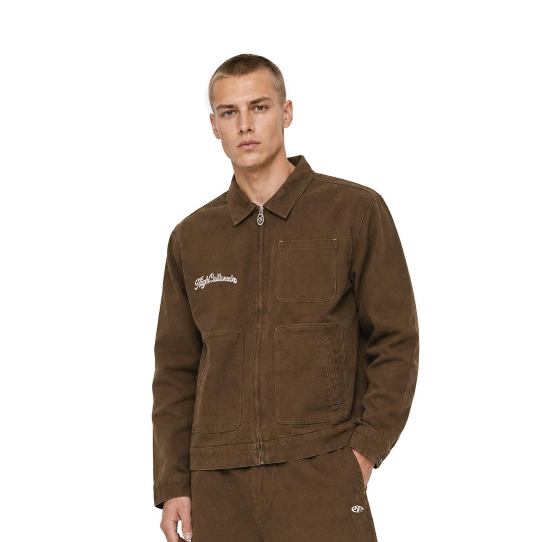 HIGH CULTURED Brand Mark Foundry Twill Work Jacket - 151
