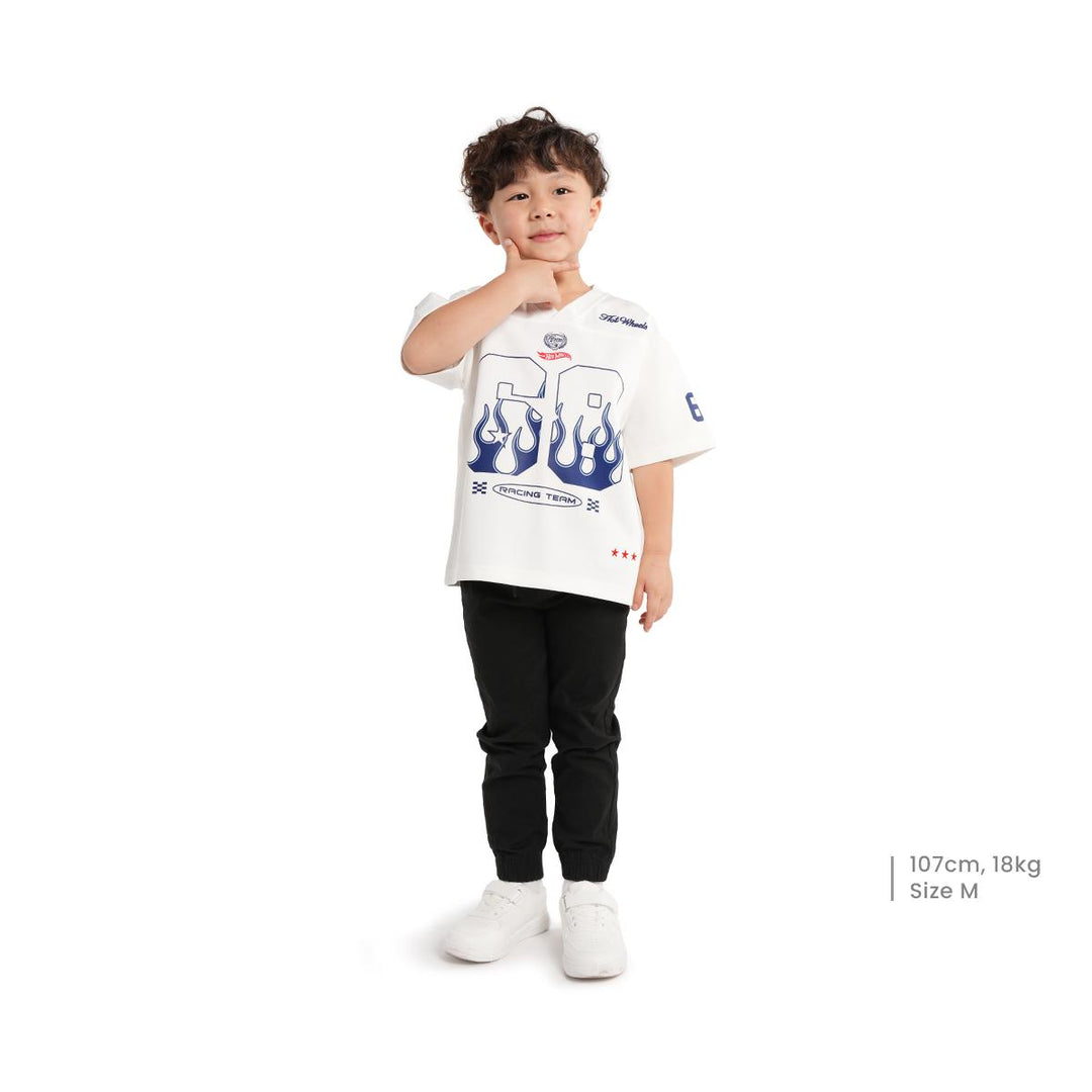 Hot Wheels x HIGH CULTURED Racing Team Kids Boxy Jersey Tee - 0018