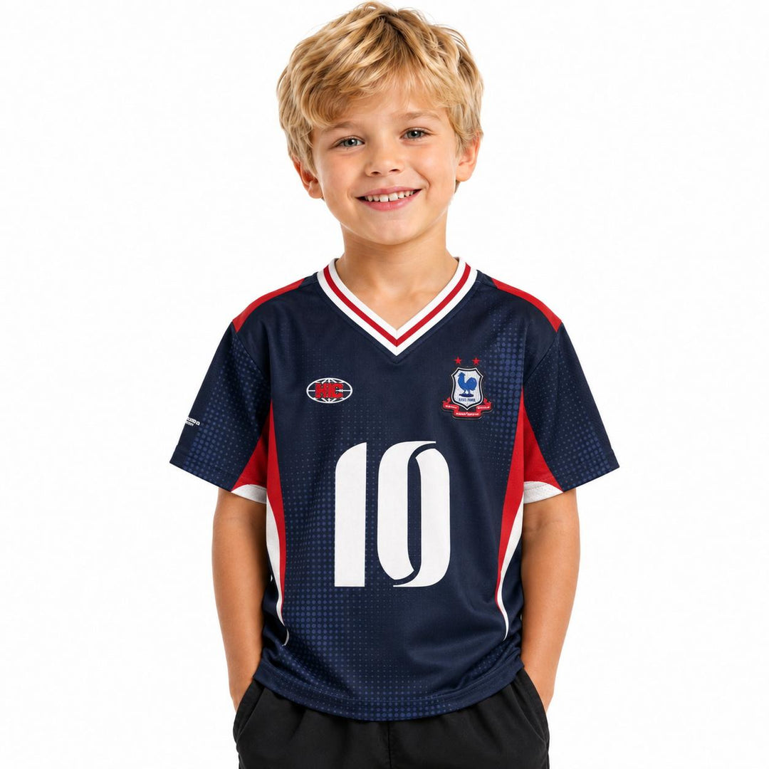 HIGH CULTURED France World Cup Kids Jersey Polo Tee - 0023