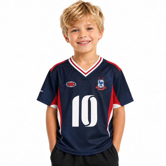 HIGH CULTURED France World Cup Kids Jersey Polo Tee - 0023