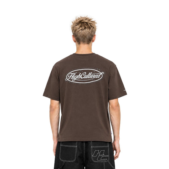 HIGH CULTURED Script Logo Studded Tee - 1194