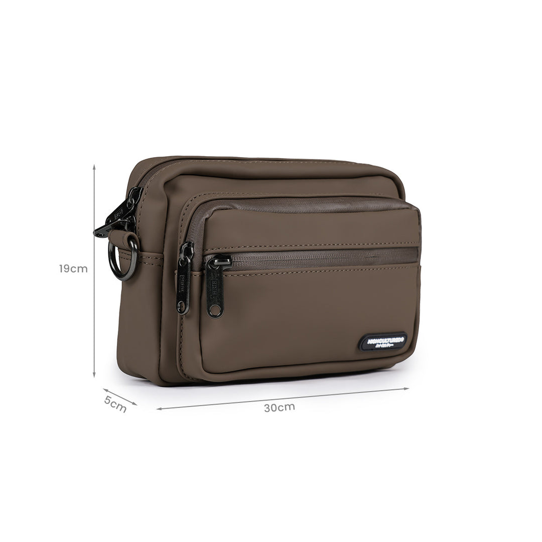 Smooth Leather Crossbody Shoulder Bag - 81