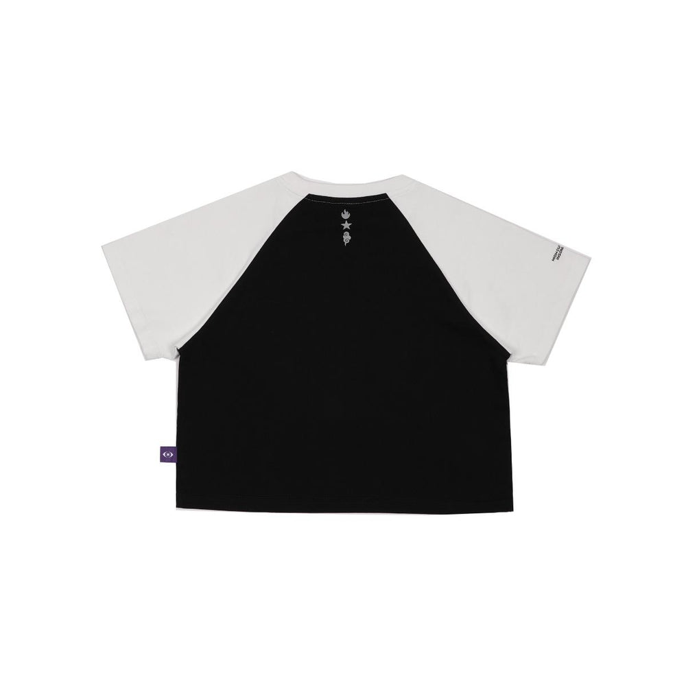 HIGH CULTURED X INSOMNIACKS Rhinestone Ladies Raglan Tee - 0001